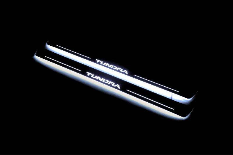 Toyota Tundra II 2007-2013 LED Car Door Sill With Logo Tundra - Image 3