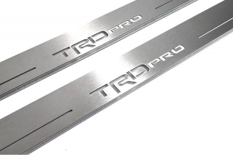 Toyota Tundra IV 2022+ Door Sill Led Plate With TRD Pro Logo - Image 4