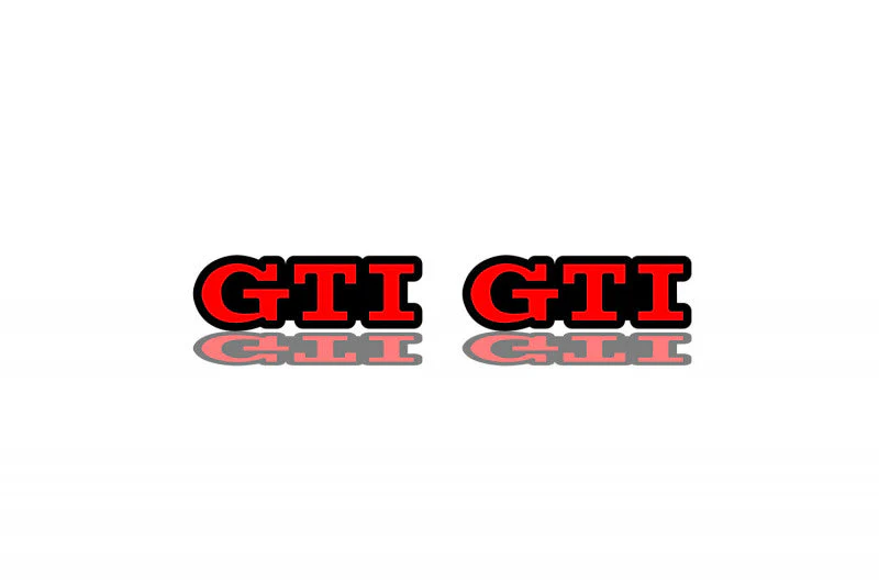 Volkswagen emblem (badges) for fenders with GTI logo