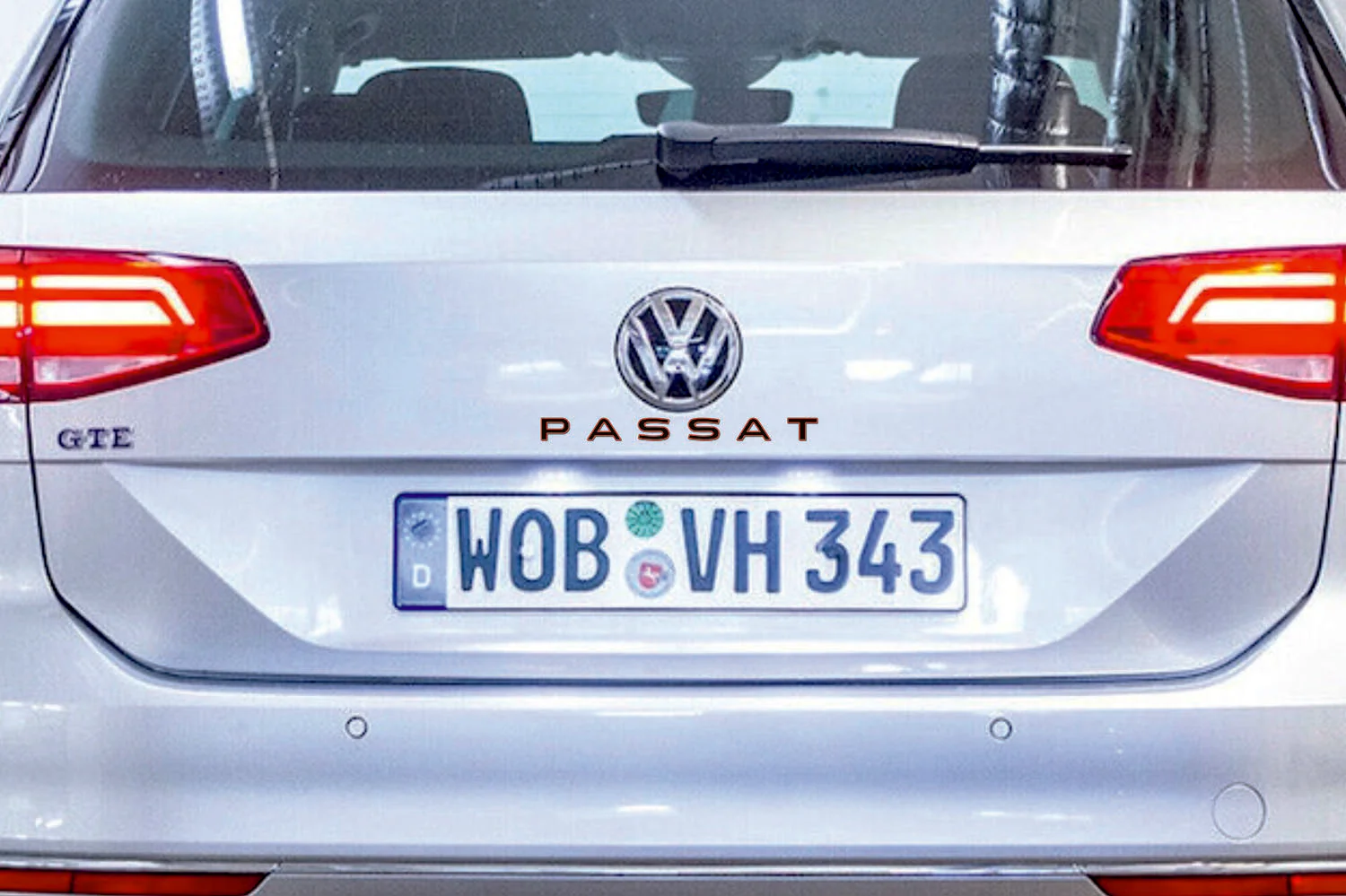 Volkswagen Passat B8 tailgate trunk rear 3D emblem with Passat logo (type MIXT) Var. 1 - Image 2