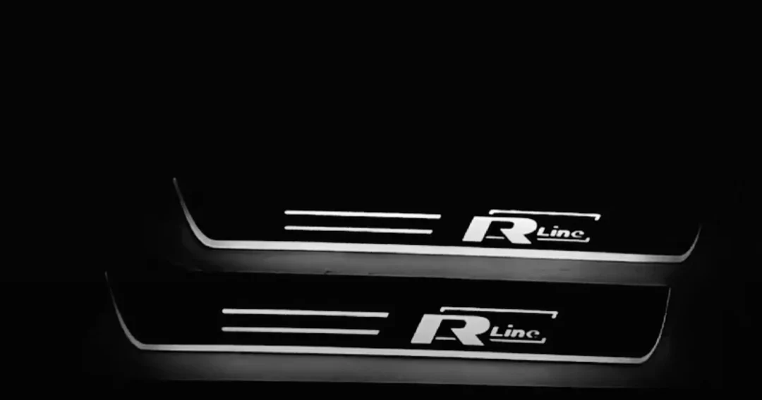 Volkswagen Passat B6 2005-2010 LED Door Sills With R-line Logo - Image 2