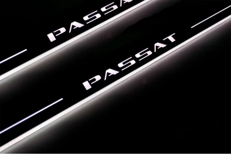 Volkswagen Passat B7 USA 2011-2019 LED Door Sill With Logo Passat - Image 4