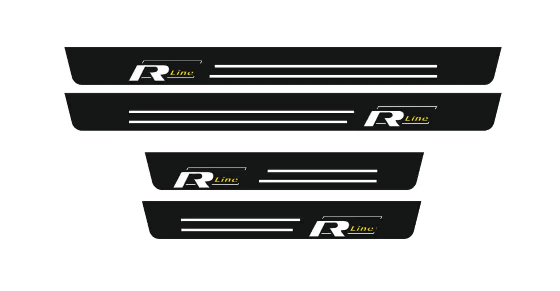 Volkswagen Passat B7 USA 2011-2019 LED Door Sills With R-line Logo - Image 6