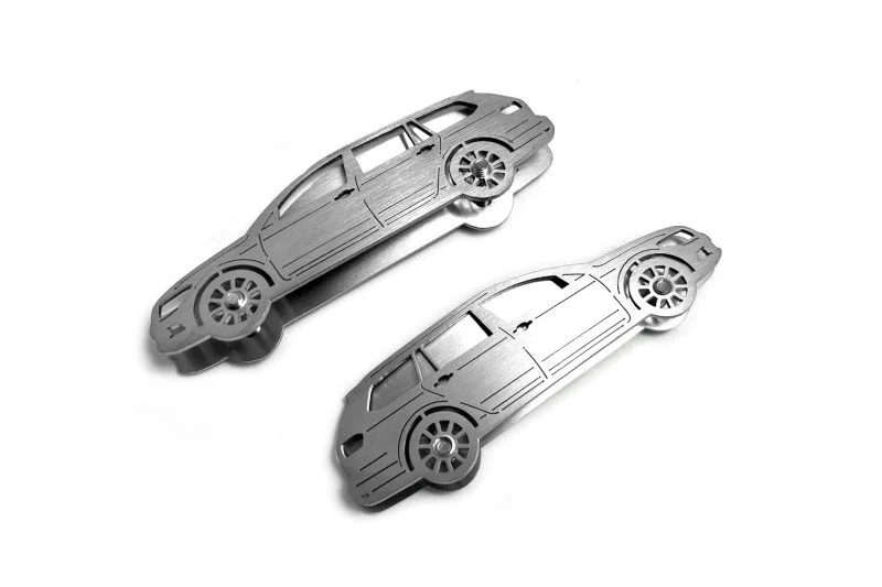 Volkswagen Passat B8 Universal (2015-2023) Floor Mat Emblem Set – Stainless Steel Badges - Image 2
