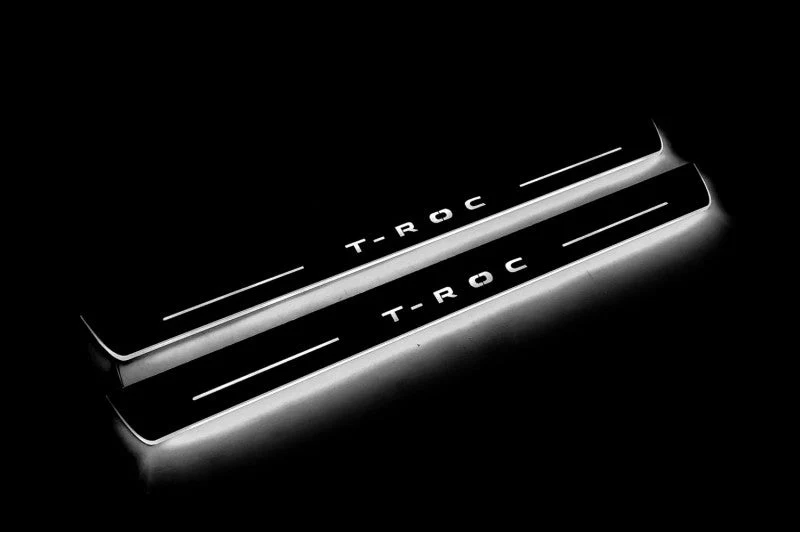 Volkswagen T-Roc 2017+ Door Sill Protectors With Logo T-Roc