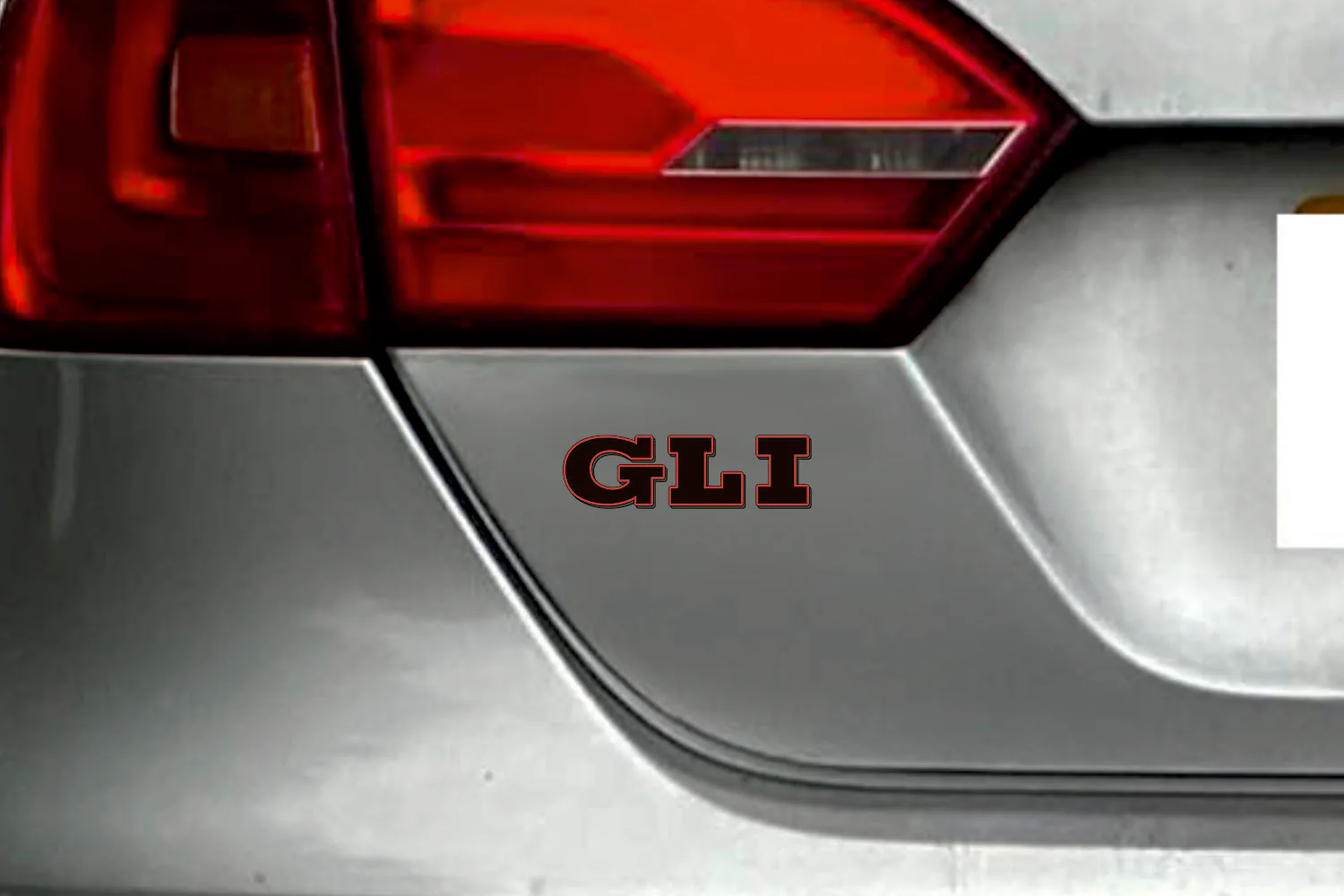 Volkswagen tailgate trunk rear 3D emblem with GLI logo (type MIXT) - Image 2