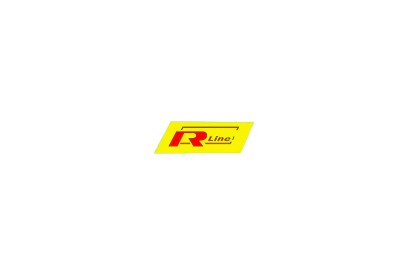 Volkswagen tailgate trunk rear emblem with R-Line logo (type 4)