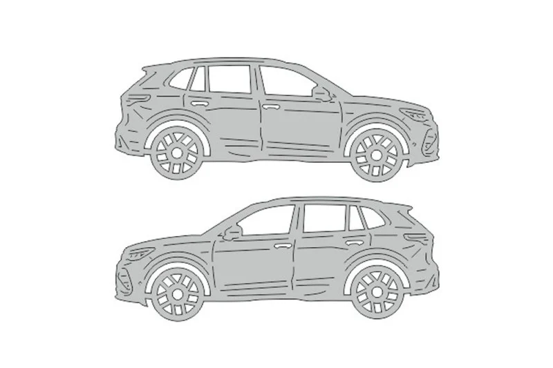 Volkswagen Tiguan III (2024+) Floor Mat Emblem Set – Stainless Steel Badges
