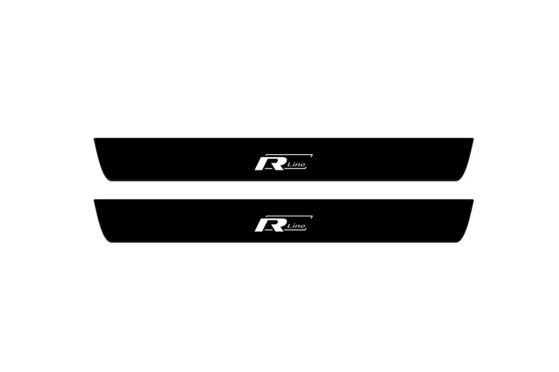 Volkswagen Touareg II 2010-2018 Led Door Sill Pro With Logo R-Line (Premium Painting)