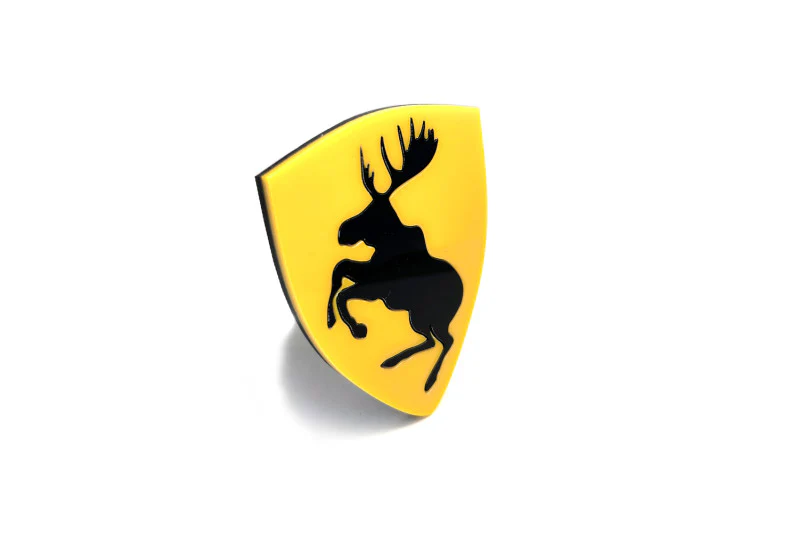 Volvo Radiator grille emblem with Volvo Elk logo - Image 3