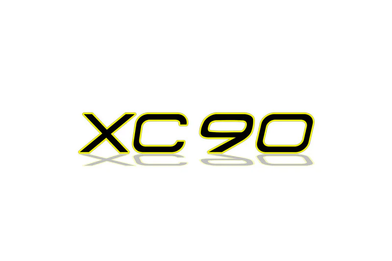 Volvo tailgate trunk rear 3D emblem with XC90 logo for Volvo XC90 II 2015+ (type MIXT)