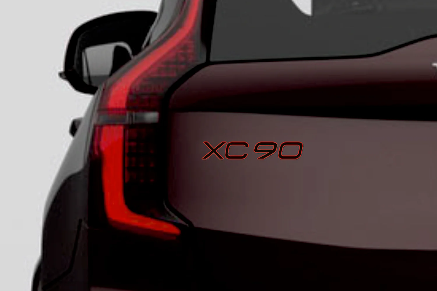 Volvo tailgate trunk rear 3D emblem with XC90 logo for Volvo XC90 II 2015+ (type MIXT) - Image 2