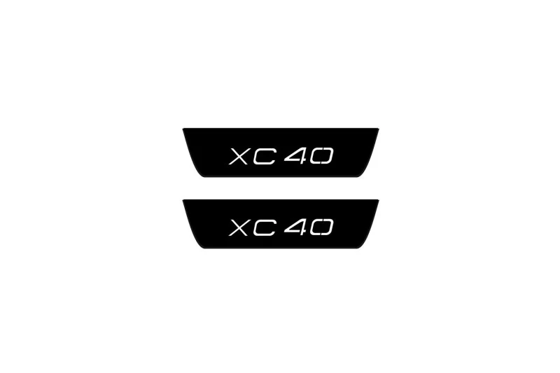 Volvo XC40 2017+ Led Door Sill Pro With Logo XC40 (Premium Painting) - Image 2