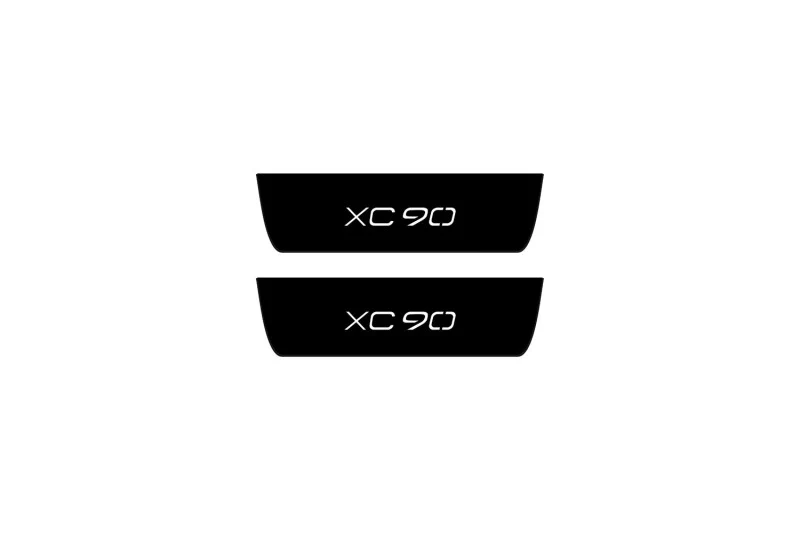 Volvo XC90 II 2015+ Led Door Sill Pro With Logo XC90 (Premium Painting) - Image 2